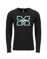 Marquette HS Boys Lacrosse Logo M - Tri-Blend Long Sleeve