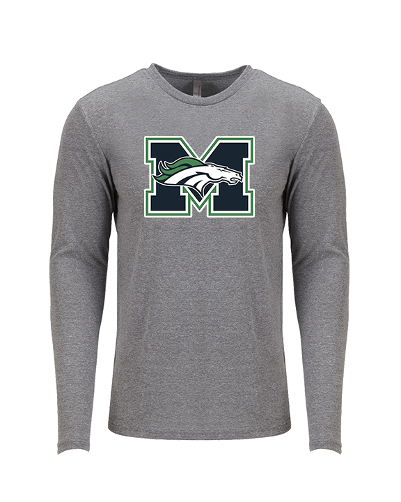 Marquette HS Boys Lacrosse Logo M - Tri-Blend Long Sleeve