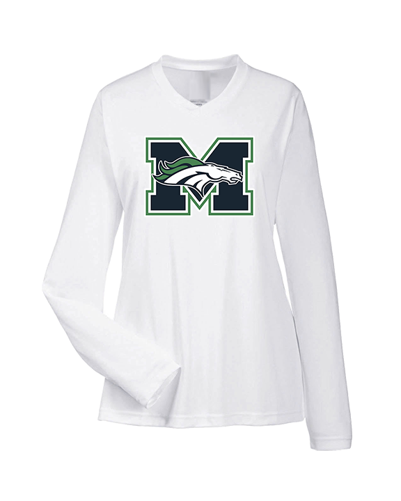 Marquette HS Boys Lacrosse Logo M - Womens Performance Longsleeve