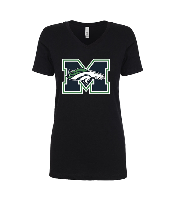 Marquette HS Boys Lacrosse Logo M - Womens Vneck