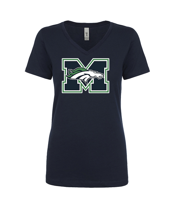 Marquette HS Boys Lacrosse Logo M - Womens Vneck