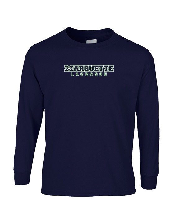 Marquette HS Boys Lacrosse Logo Sweatshirt - Cotton Longsleeve