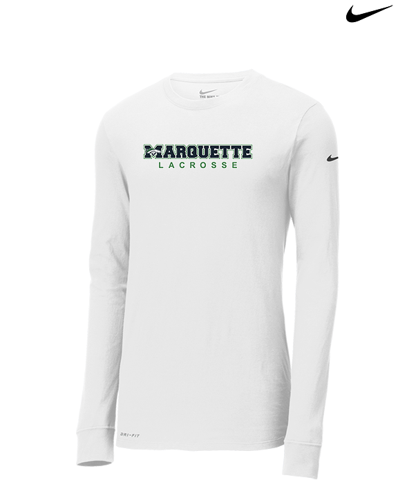 Marquette HS Boys Lacrosse Logo Sweatshirt - Mens Nike Longsleeve