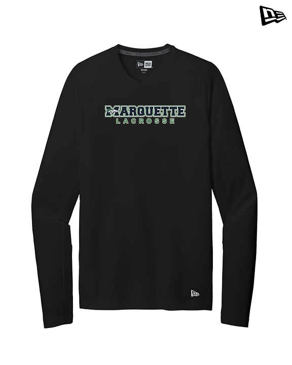 Marquette HS Boys Lacrosse Logo Sweatshirt - New Era Performance Long Sleeve