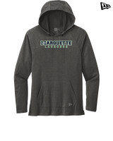 Marquette HS Boys Lacrosse Logo Sweatshirt - New Era Tri-Blend Hoodie