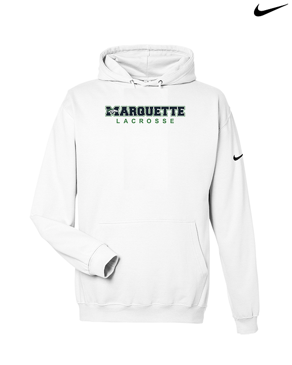 Marquette HS Boys Lacrosse Logo Sweatshirt - Nike Club Fleece Hoodie