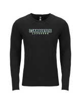Marquette HS Boys Lacrosse Logo Sweatshirt - Tri-Blend Long Sleeve