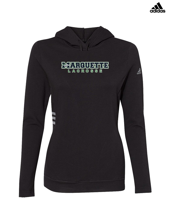 Marquette HS Boys Lacrosse Logo Sweatshirt - Womens Adidas Hoodie