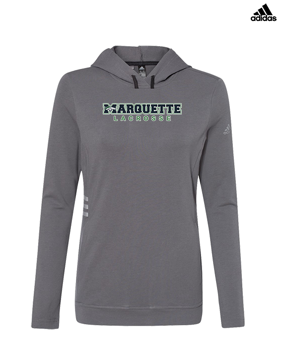 Marquette HS Boys Lacrosse Logo Sweatshirt - Womens Adidas Hoodie