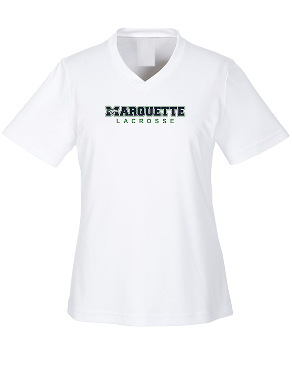 Marquette HS Boys Lacrosse Logo Sweatshirt - Womens Performance Shirt