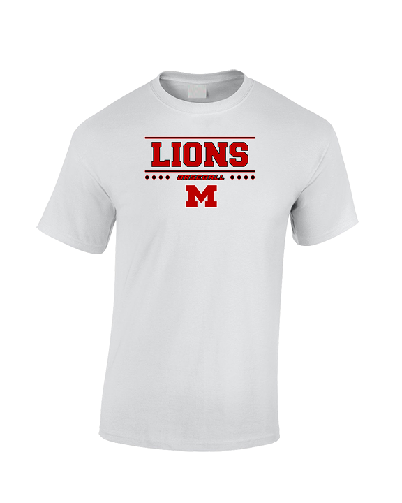 Marshall HS Baseball Border - Cotton T-Shirt