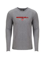 Marshall HS Baseball Design - Tri-Blend Long Sleeve