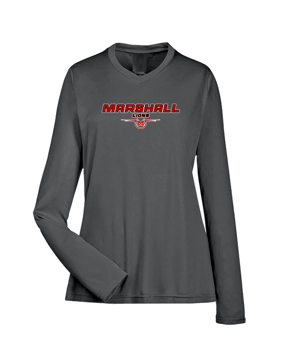 Marshall HS Baseball Design - Womens Performance Longsleeve