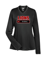 Marshall HS Baseball Pennant - Womens Performance Longsleeve