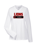 Marshall HS Baseball Pennant - Womens Performance Longsleeve