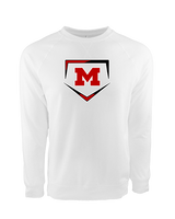 Marshall HS Baseball Plate - Crewneck Sweatshirt