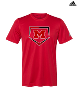 Marshall HS Baseball Plate - Mens Adidas Performance Shirt