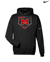 Marshall HS Baseball Plate - Nike Club Fleece Hoodie