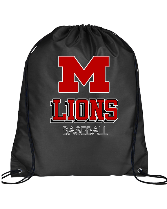 Marshall HS Baseball Shadow - Drawstring Bag
