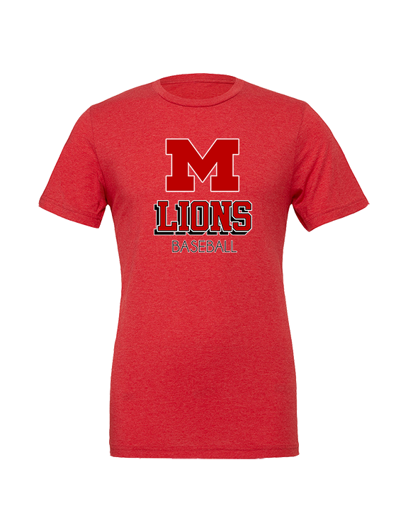 Marshall HS Baseball Shadow - Tri-Blend Shirt