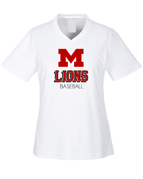 Marshall HS Baseball Shadow - Womens Performance Shirt