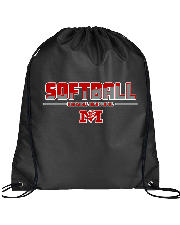 Marshall HS Softball Cut - Drawstring Bag