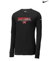 Marshall HS Softball Cut - Mens Nike Longsleeve
