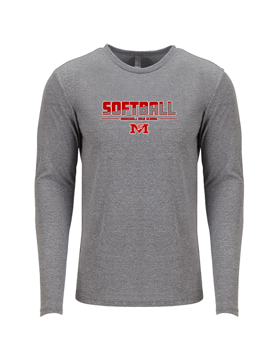 Marshall HS Softball Cut - Tri - Blend Long Sleeve