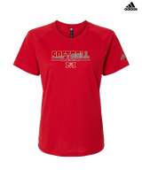Marshall HS Softball Cut - Womens Adidas Performance Shirt