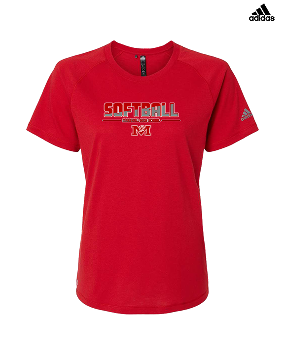 Marshall HS Softball Cut - Womens Adidas Performance Shirt