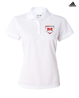 Marshall HS Softball Plate - Adidas Womens Polo