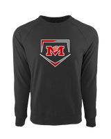 Marshall HS Softball Plate - Crewneck Sweatshirt