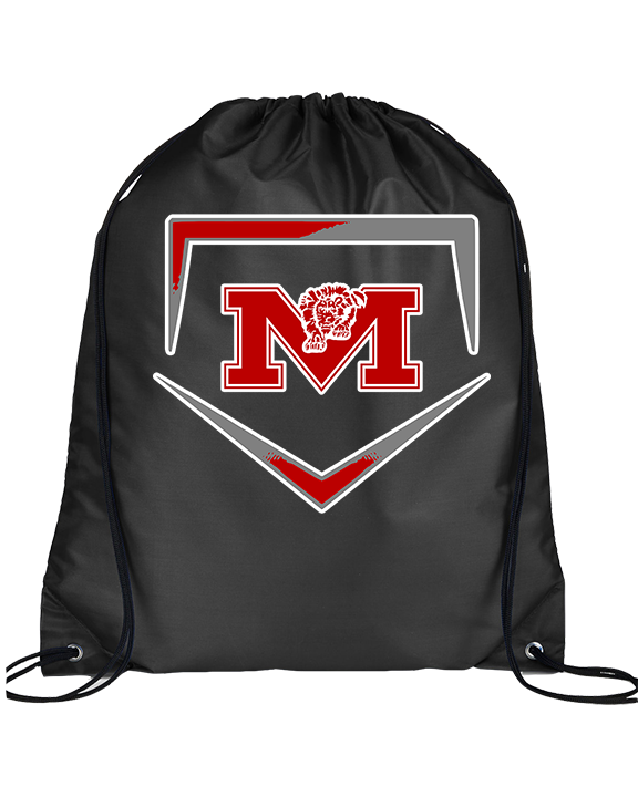 Marshall HS Softball Plate - Drawstring Bag
