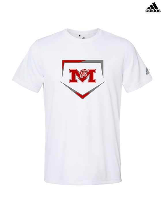 Marshall HS Softball Plate - Mens Adidas Performance Shirt