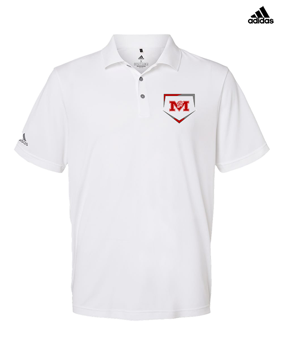Marshall HS Softball Plate - Mens Adidas Polo