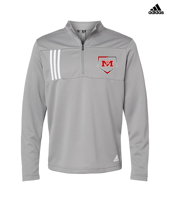 Marshall HS Softball Plate - Mens Adidas Quarter Zip