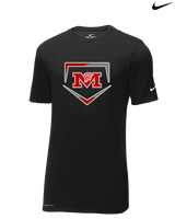 Marshall HS Softball Plate - Mens Nike Cotton Poly Tee