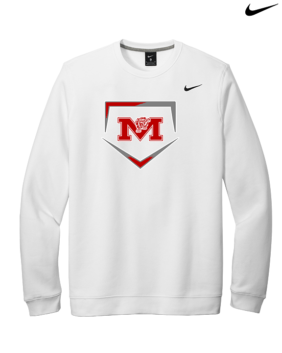 Marshall HS Softball Plate - Mens Nike Crewneck