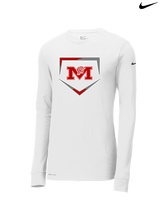 Marshall HS Softball Plate - Mens Nike Longsleeve