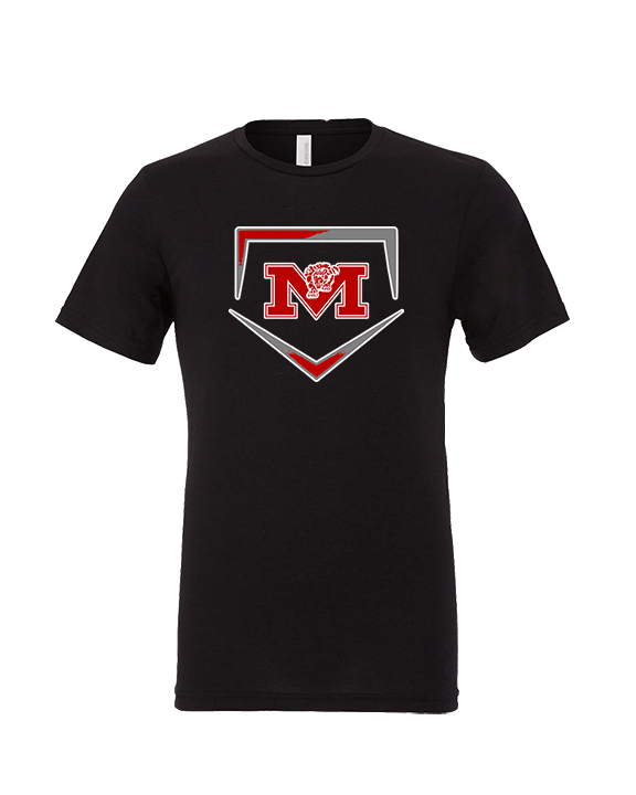 Marshall HS Softball Plate - Tri - Blend Shirt
