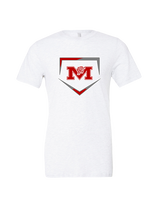 Marshall HS Softball Plate - Tri - Blend Shirt
