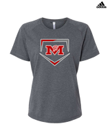 Marshall HS Softball Plate - Womens Adidas Performance Shirt