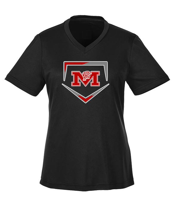 Marshall HS Softball Plate - Womens Performance Shirt