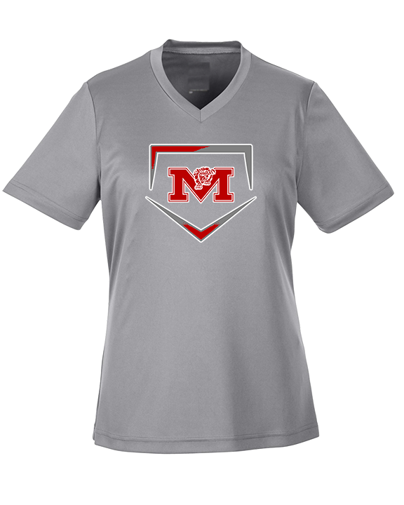 Marshall HS Softball Plate - Womens Performance Shirt
