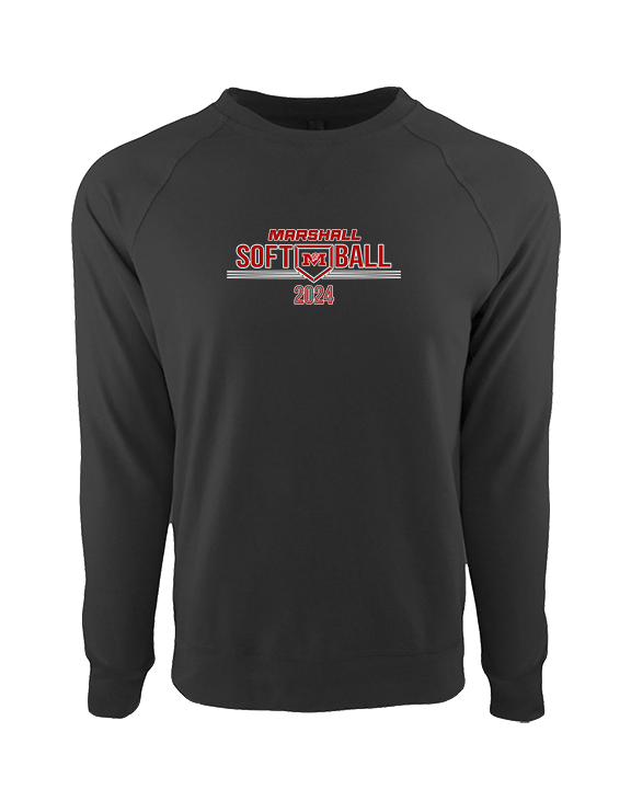 Marshall HS Softball Softball - Crewneck Sweatshirt