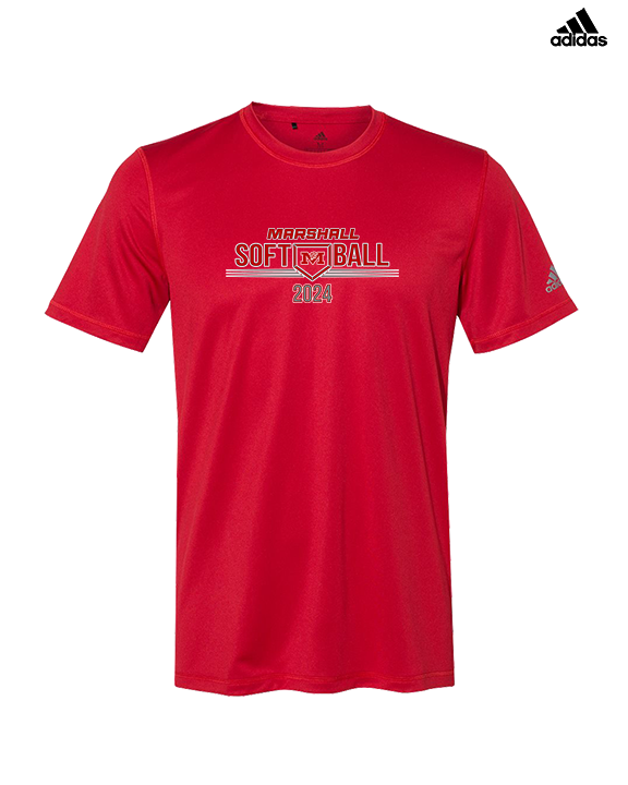 Marshall HS Softball Softball - Mens Adidas Performance Shirt