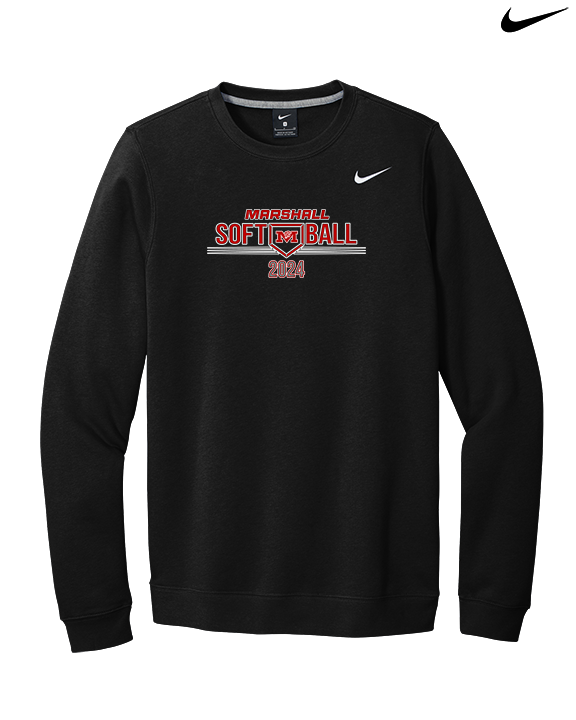 Marshall HS Softball Softball - Mens Nike Crewneck