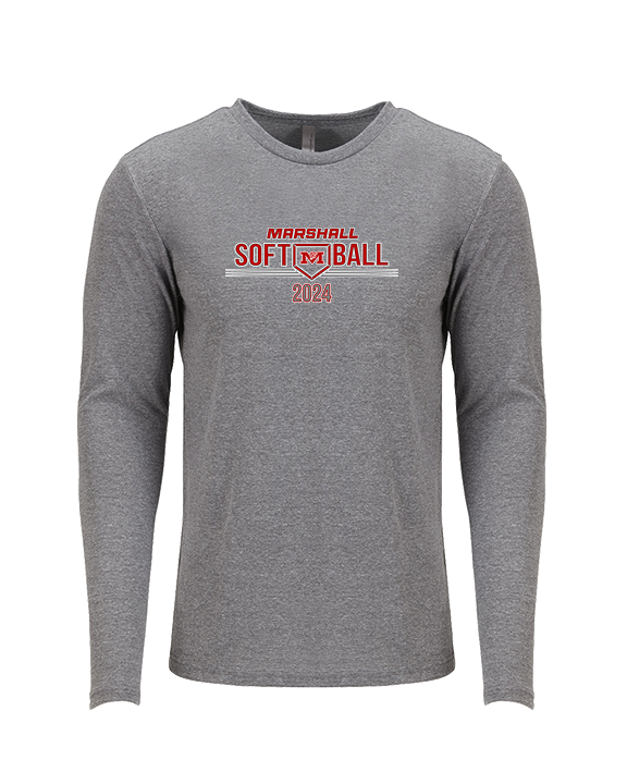 Marshall HS Softball Softball - Tri - Blend Long Sleeve