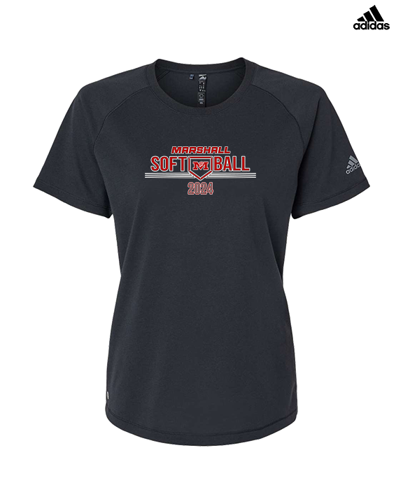 Marshall HS Softball Softball - Womens Adidas Performance Shirt