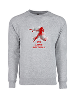 Marshall HS Softball Swing - Crewneck Sweatshirt